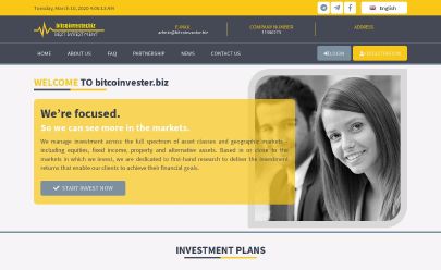 Скриншот HYIP Bitcoin Invester Limited