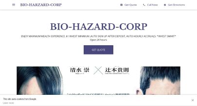 Скриншот HYIP Bio-Hazard-Corp