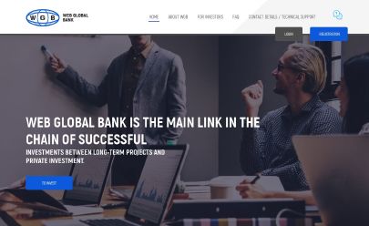 Скриншот HYIP WEB GLOBAL BANK