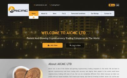 Скриншот HYIP Aicmc Ltd