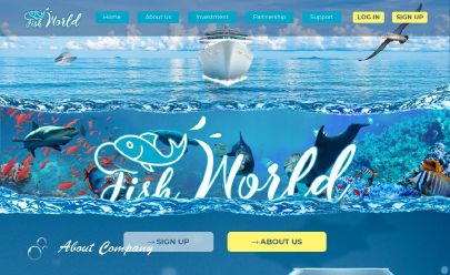 Скриншот HYIP Fishworld Aquatic Services LTD