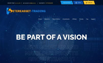 Скриншот HYIP Etereasset-Trading.com