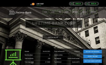 Скриншот HYIP LIFETIME-BANK.COM