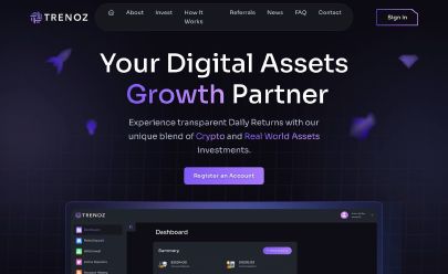 Скриншот HYIP trenoz.io