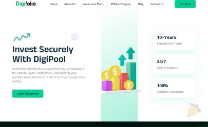 Скриншот HYIP Digifolio Investments LTD