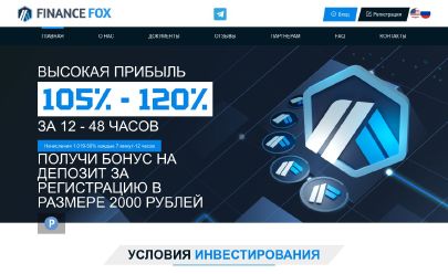 Скриншот HYIP Financefox