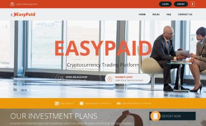 Скриншот HYIP easypaid.live