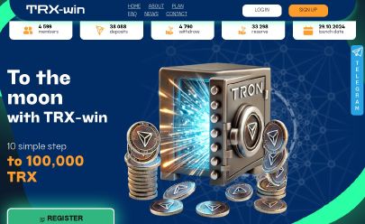 Скриншот HYIP TRX-Win