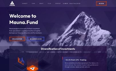 Скриншот HYIP Mauna Fund