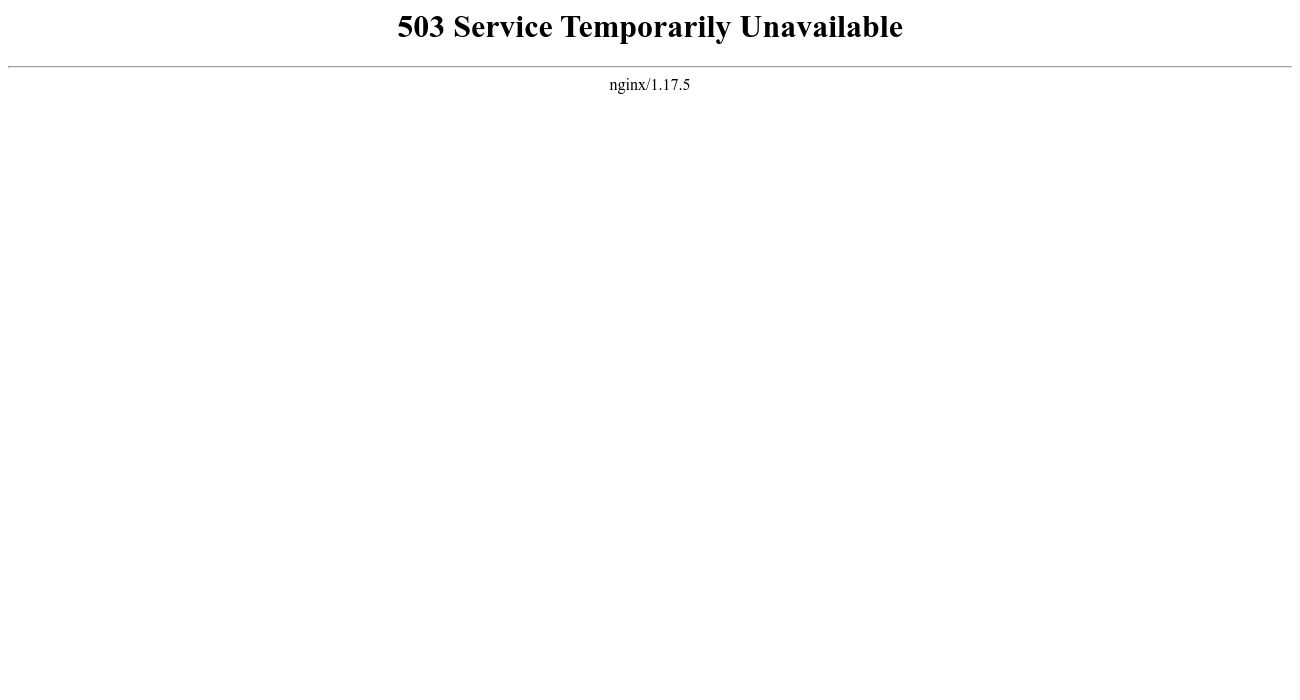 503 Service temporarily unavailable. Resource temporarily unavailable
